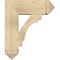Ekena Millwork Merced Arts and Crafts Rough Sawn Bracket w/ Offset Brace, Douglas Fir, 8"W x 22"D x 26"H BKT0806X22X26MRC03RDF - alternate 2